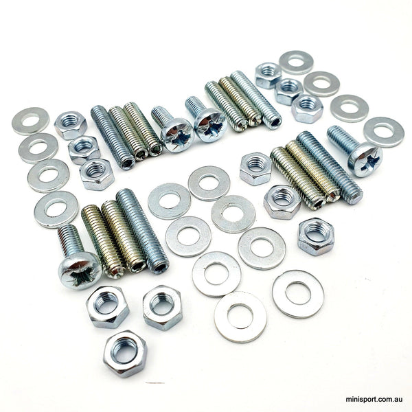 MINI DOOR HINGE FITTING KIT METRIC (NEW HINGES) Minisport