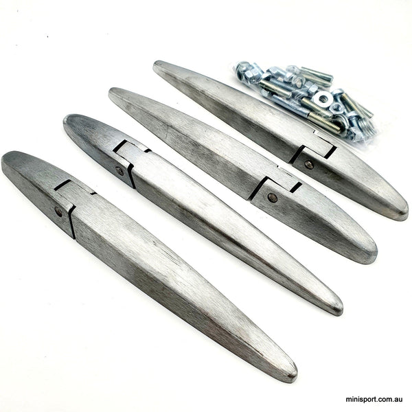 Mini door hinge kit with studs nuts (alloy) fits all models Minisport