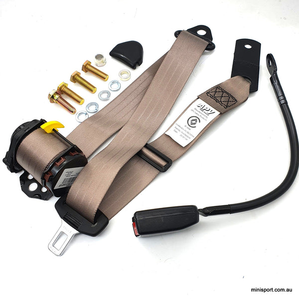 MOKE FRONT (LAP SASH) SEAT BELT WITH A 400MM STALK RETRACTABLE CAPPU