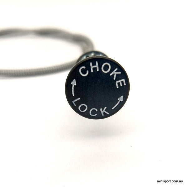 MINI MK1 CHOKE CABLE SAYS "CHOKE"&"LOCK"GENUINE Minisport
