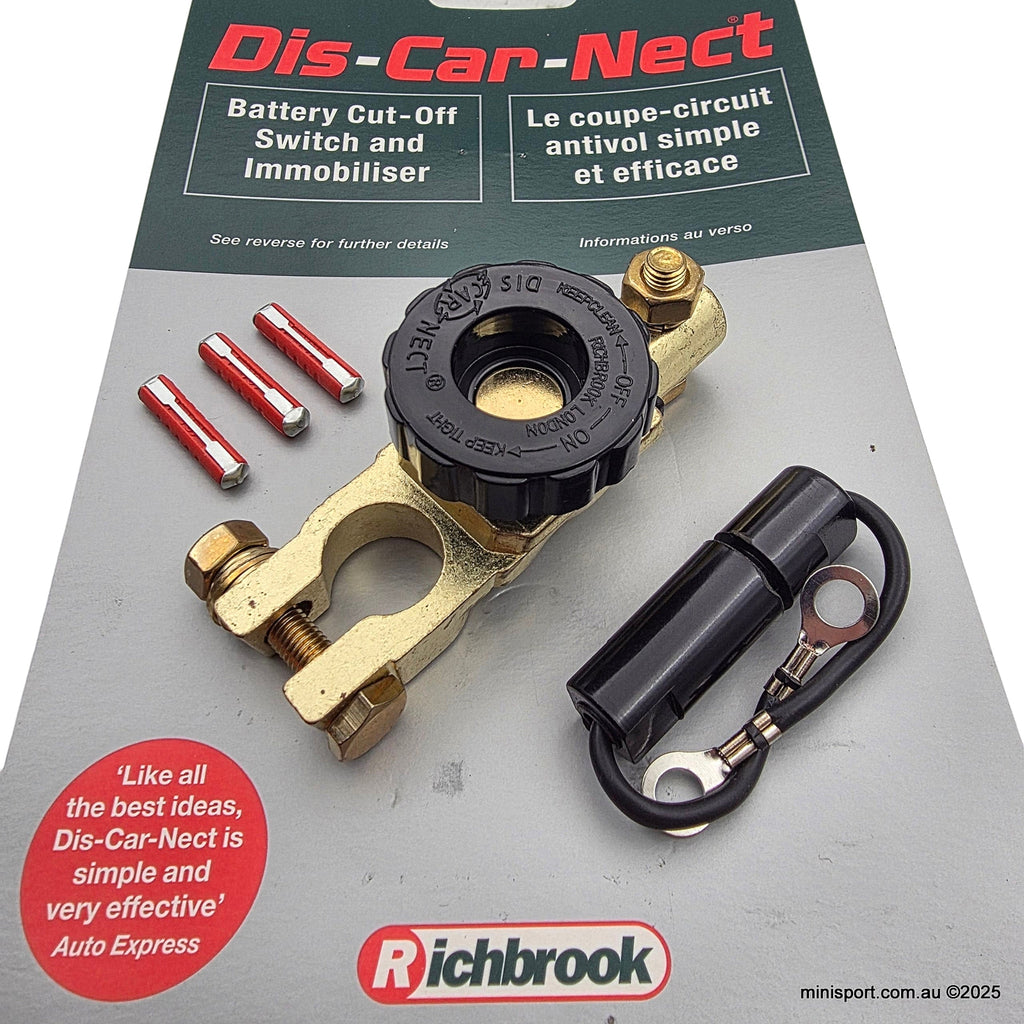 Discarnect BATTERY TERMINAL 'DISCARNECT' IMMOBILISER- WITH RADIO FUSE- MW004 ...