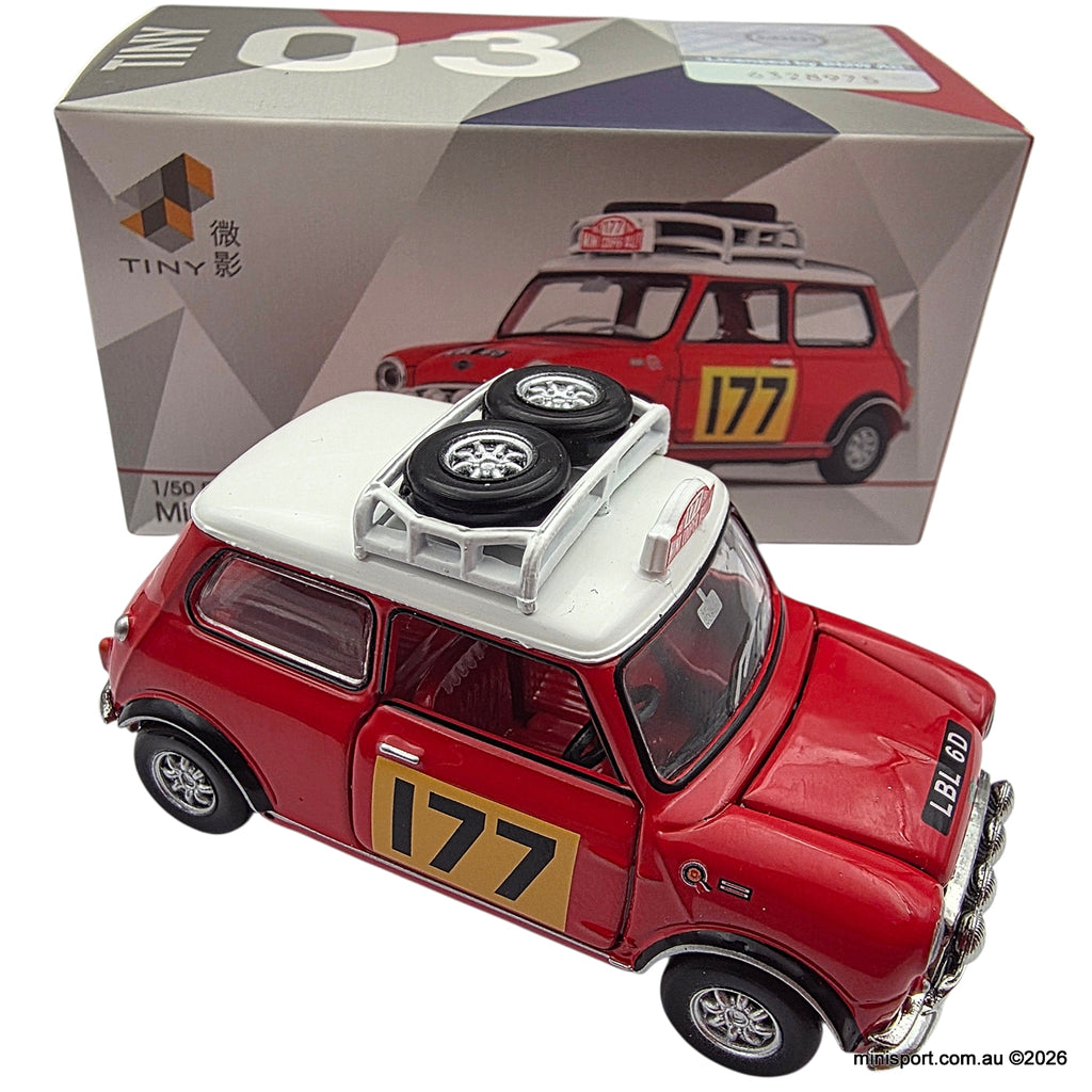 Mini Cooper Mk1 Rally Car LBL 6D No. 177, Die-Cast Model- Scale 1