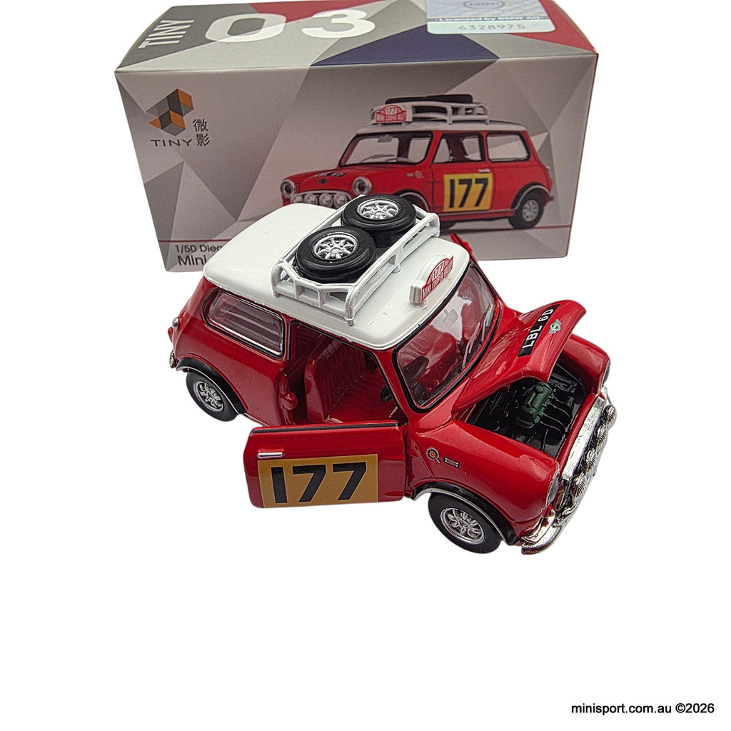 Mini Cooper Mk1 Rally Car LBL 6D No. 177, Die-Cast Model- Scale 1