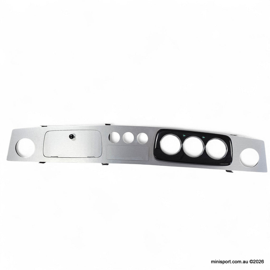 MINI LEYLAND 3 POD (+3) DASH KIT- BRUSHED ALLOY- DASH018 – Minisport