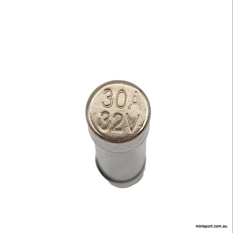 REPLACEMENT GLASS FUSE 30AMP Minisport