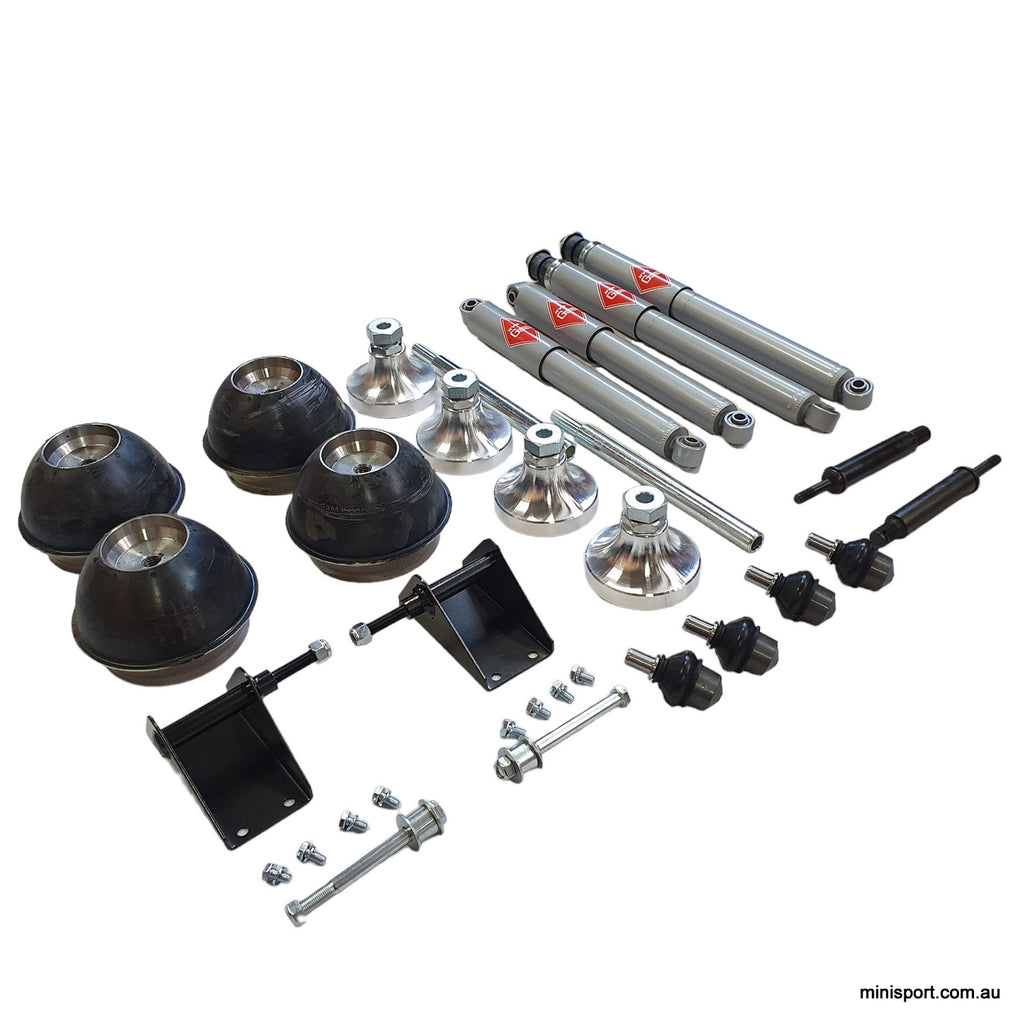 MINI SUSPENSION UPGRADE KIT CONVERT FROM HYDROLASTIC TO RUBBER USING