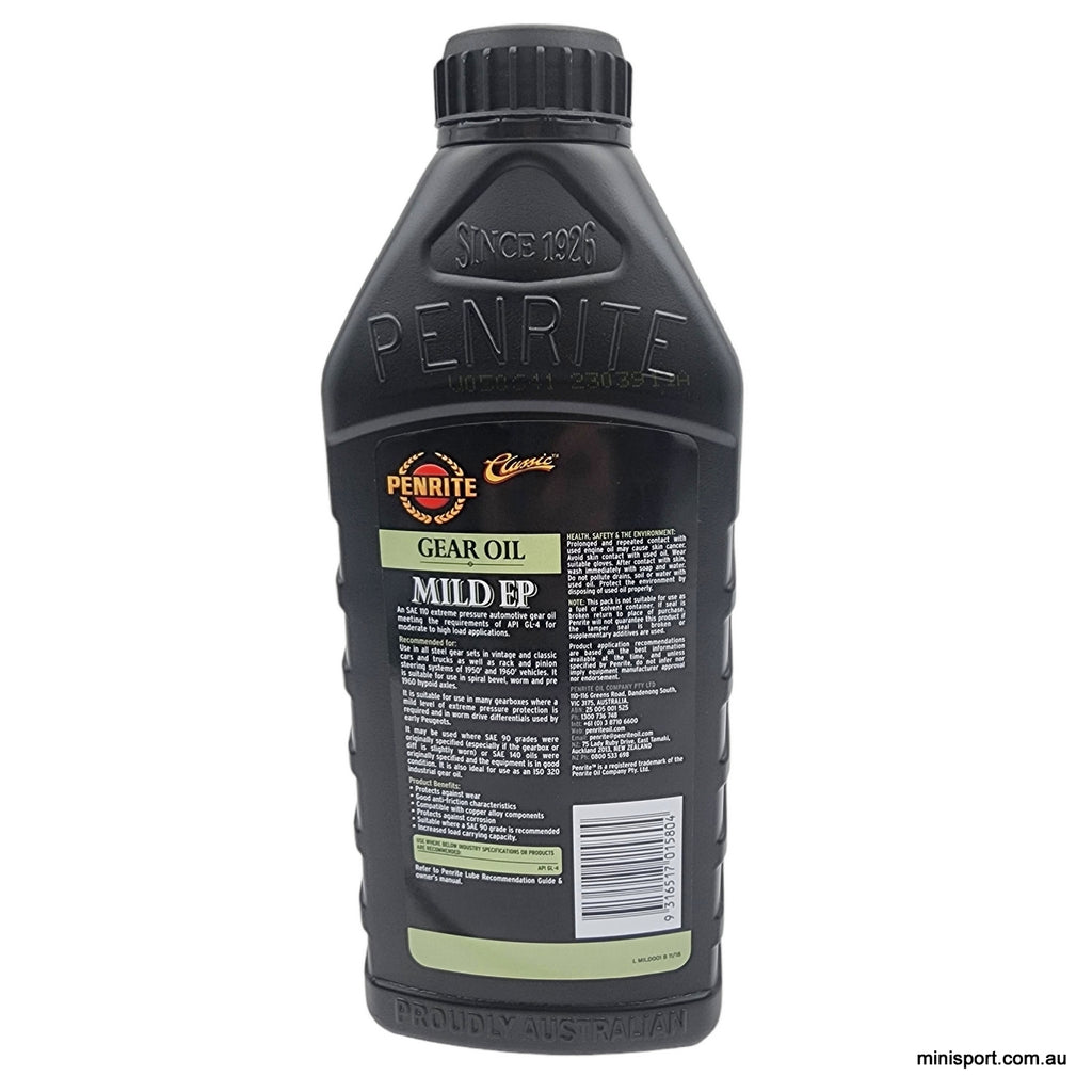 PENRITE MILD EP GEAR OIL SAE10 (MORRIS MINOR GEARBOX ETC) Minisport