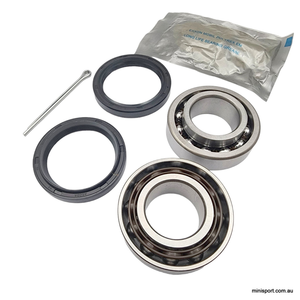 Front taper roller wheel bearing kit (1 side) – Minisport