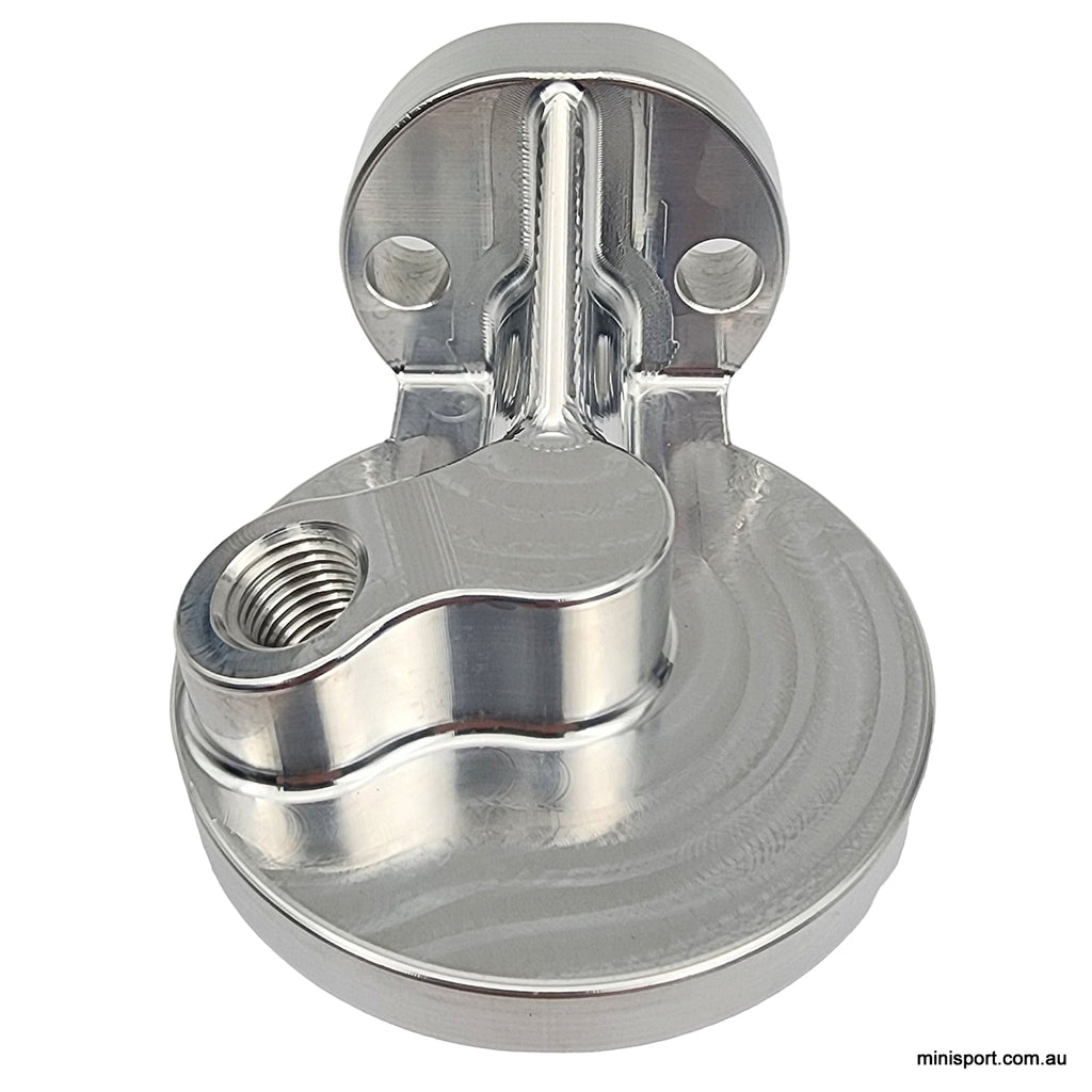Mini oil filter housing race/road grade applications Minisport