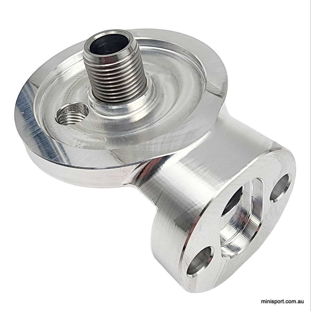 Mini oil filter housing race/road grade applications Minisport