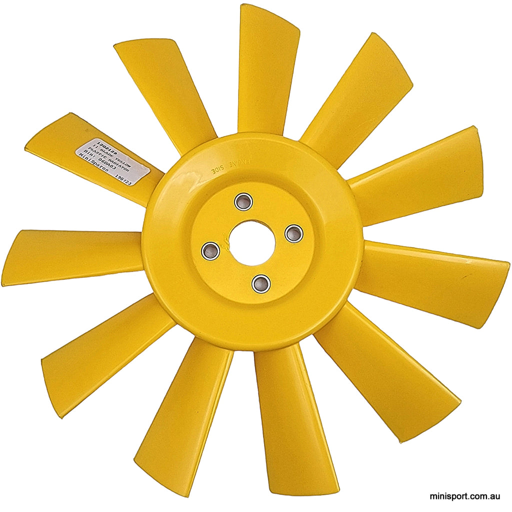 MINI & MOKE 11 BLADE YELLOW PLASTIC RADIATOR COOLING FAN [12G2129 ...