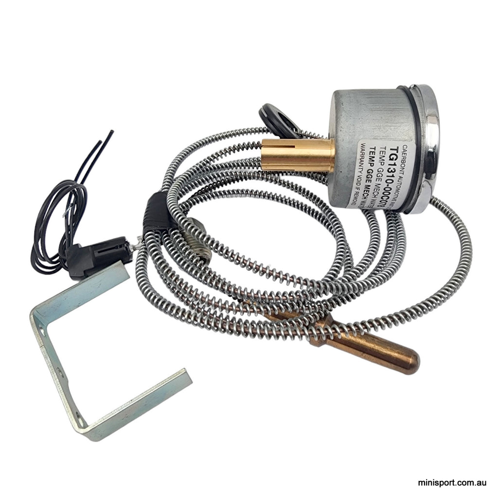 SMITHS MECHANICAL WATER TEMP GAUGE 52MM BLACK Minisport