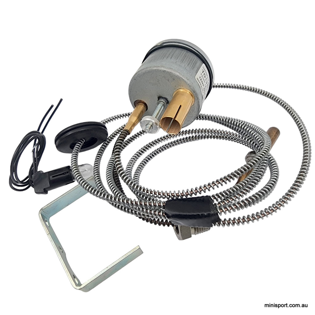 SMITHS MECHANICAL WATER TEMP GAUGE 52MM BLACK Minisport