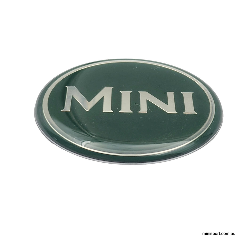 MINI LATEST LOGO EMBLEM STICK ON GREEN- 42mm- [BADGE0003] – Minisport