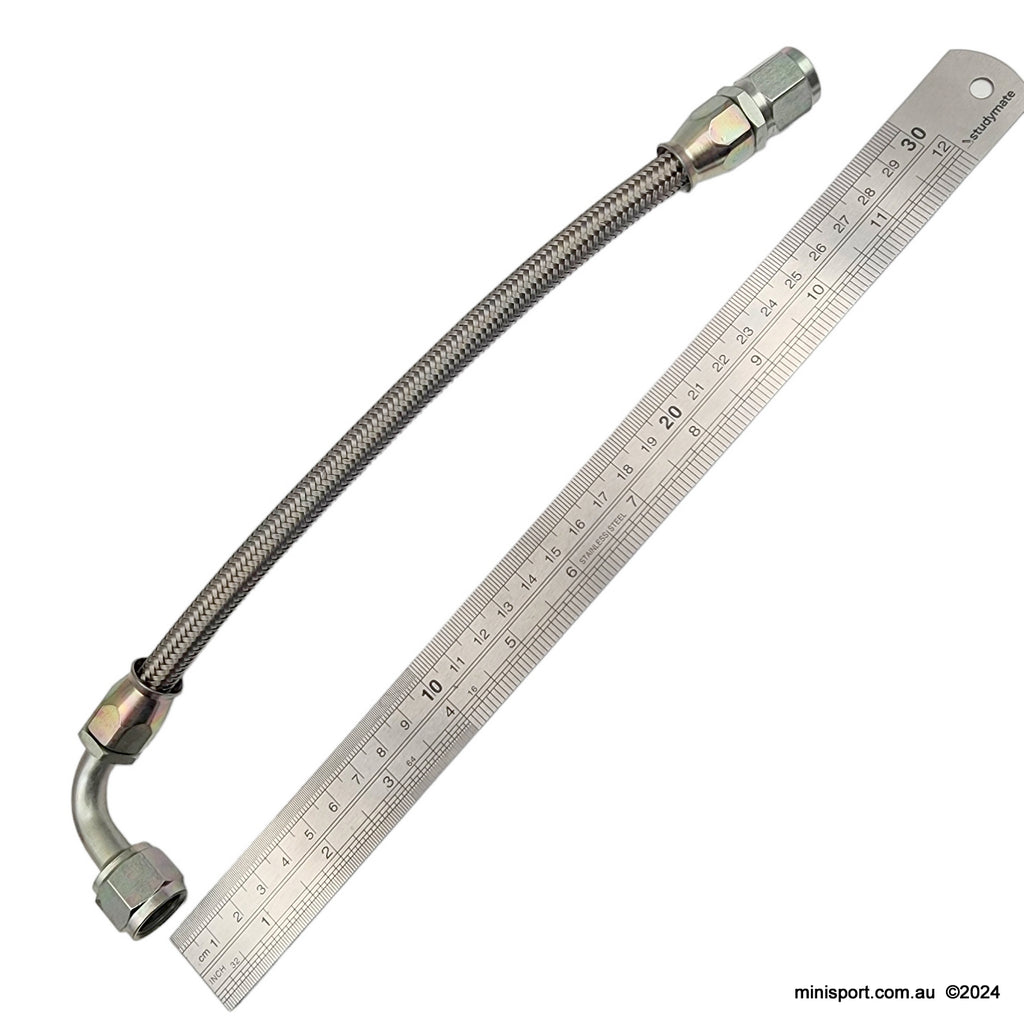 MINI & MOKE BRAIDED OIL TRANSFER PIPE- WITHOUT BLOCK AND FILTER UNIONS ...