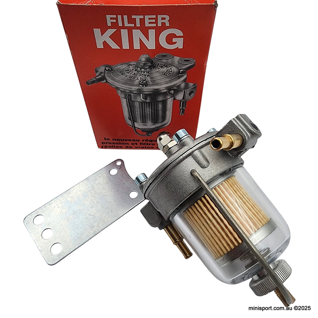 FILTER KING FUEL PRESSURE REGULATOR (67MM)- GLASS [FPR004] – Minisport