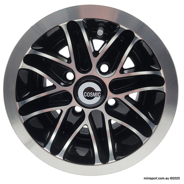 10X6 BLACK COSMIC wheels *SET OF 4* – Minisport