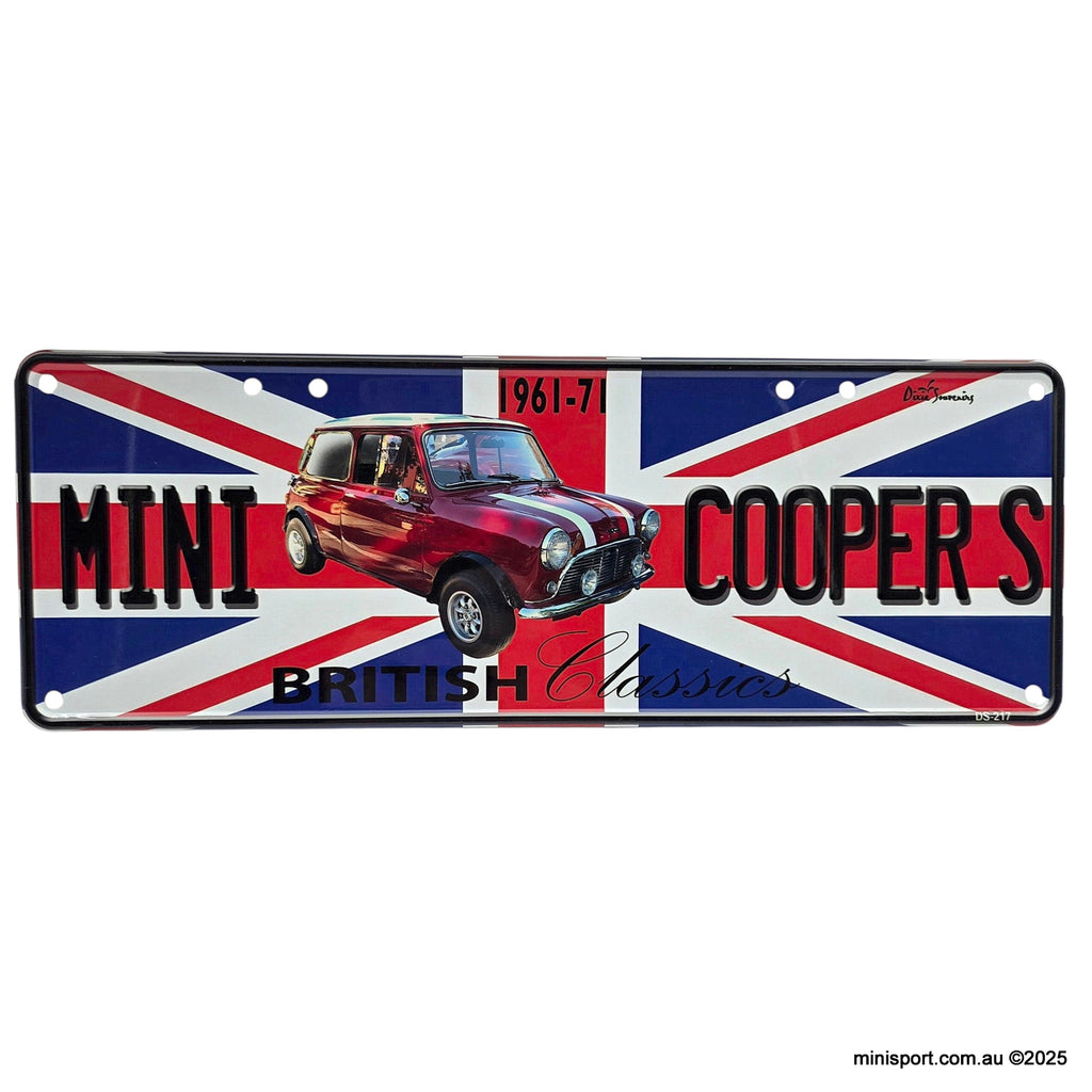 MINI PICTURE NUMBERPLATE- CELEBRATING THE COOPER S [PLATE02