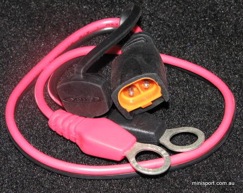 Mini battery charger connector. – Minisport