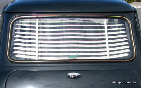 MINI INTERNAL REAR WINDOW SHADE- OLD ENGLISH WHITE [LE0601-W] – Minisport