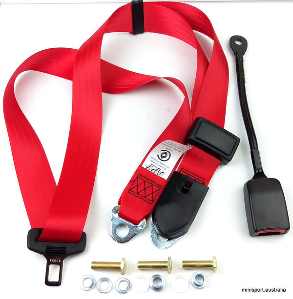 Hemi Performance Left-Hand Front Retractable Lap Sash Seat Belt For Chrysler Valiant VF/VG Hardtop (Bench Seat)
