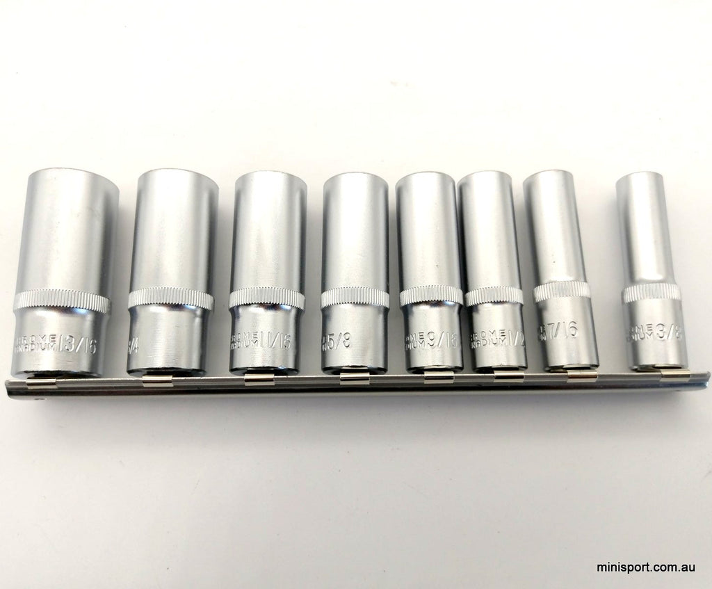3/8" AF IMPERIAL DEEP SOCKET SET 8PC Minisport