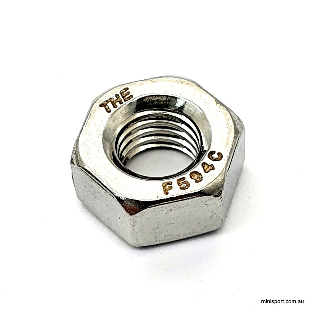 1/4" UNF NUT FINE THREAD NUT STAINLESS STEEL Minisport