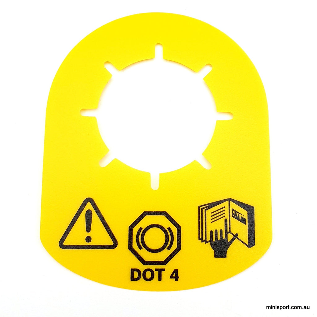 MINI DOT 4 BRAKE MASTER YELLOW TAG [SMB203] – Minisport