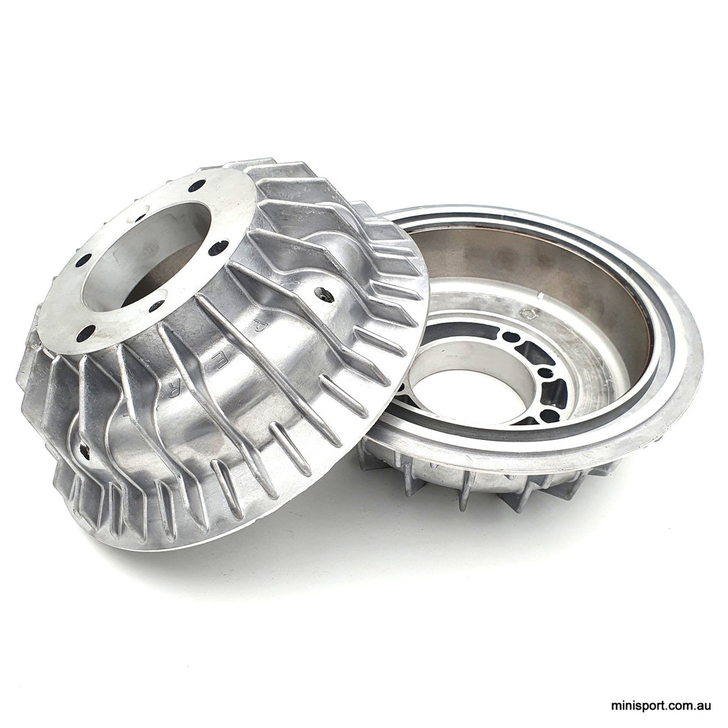 MINI & MOKE ALLOY BRAKE DRUM WITH BUILT IN SPACER (ORIGINAL) PAIR