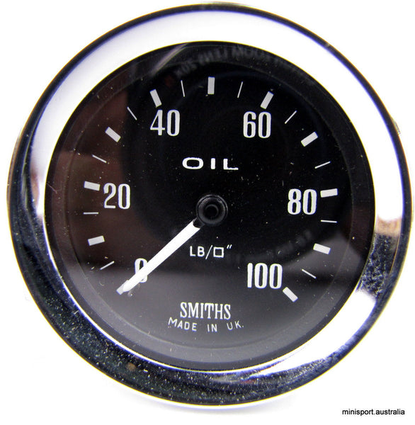 SMITHS OIL PRESSURE GAUGE MECHANICAL 52mm Minisport